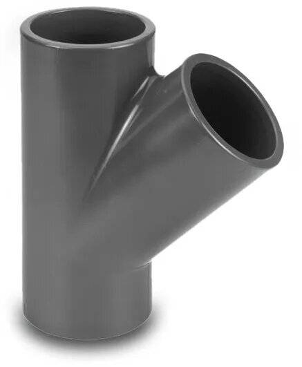 VDL T-Stück 45° PVC-U 10 mm Klebemuffe 16bar-0