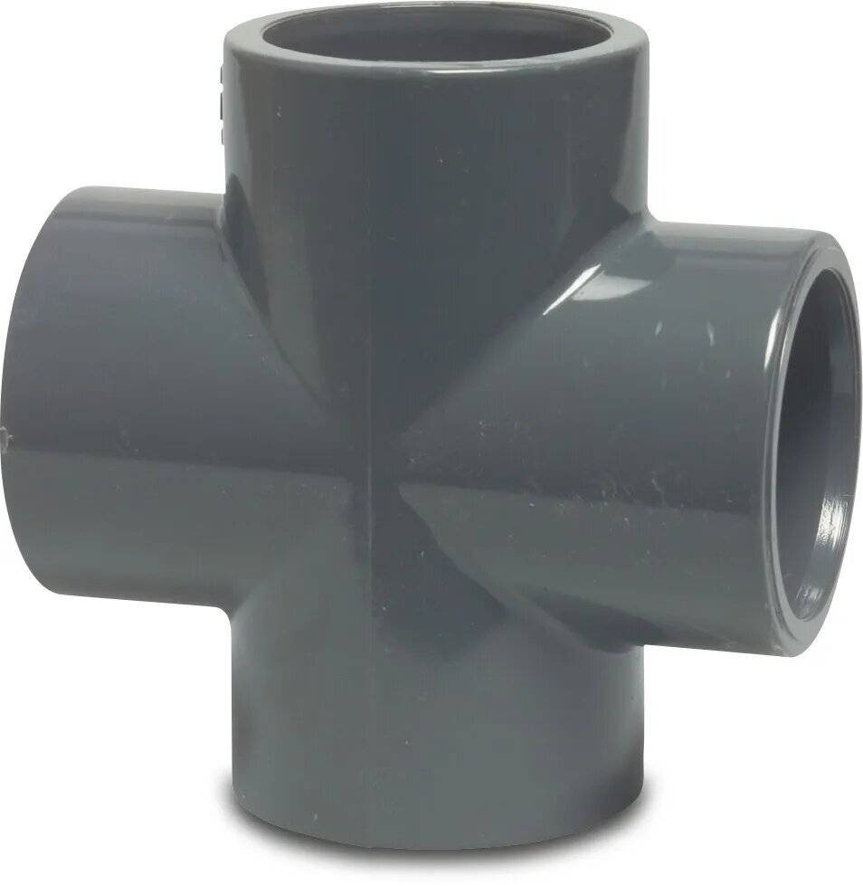 Profec Kreuzstück PVC-U 50 mm Klebemuffe 16bar
