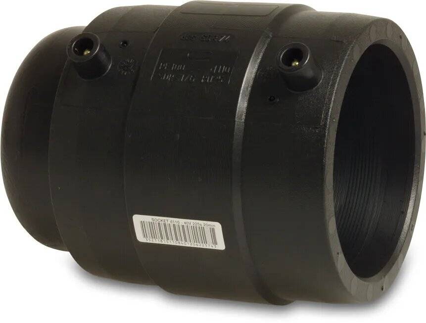 Profec Kappe PE100 32 mm Elektroschweißmuffe SDR11 24VAC 10bar 16bar Schwarz