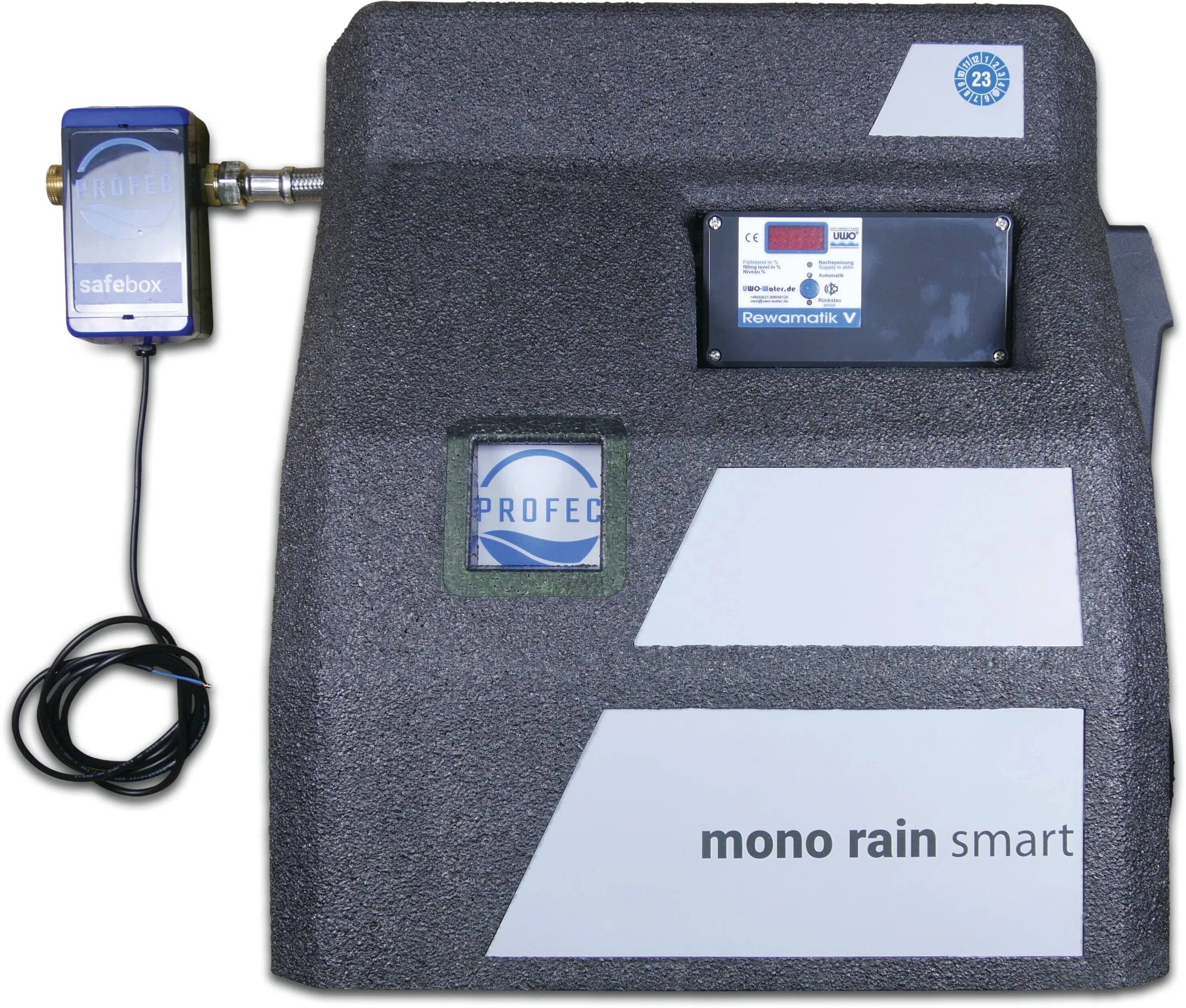 Profec Regenwasser Versorgungsmanager 4bar Schwarz DVGW Typ Mono rain smart inkl.-1