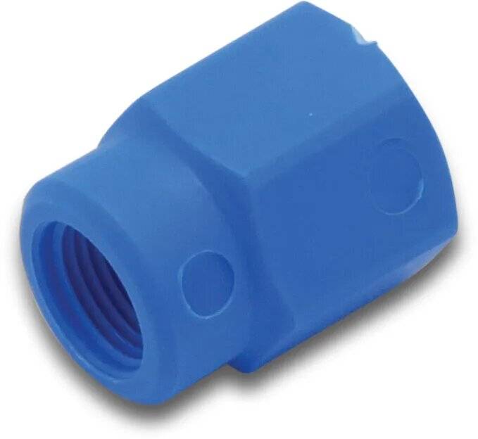 Tefen Reduziermuffe PA Glasfaserverstärkt 1/2" x 1/4" Innengewinde 14bar-0