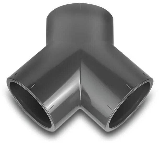 VDL Y-Stück PVC-U 75 mm Klebemuffe 16bar-0