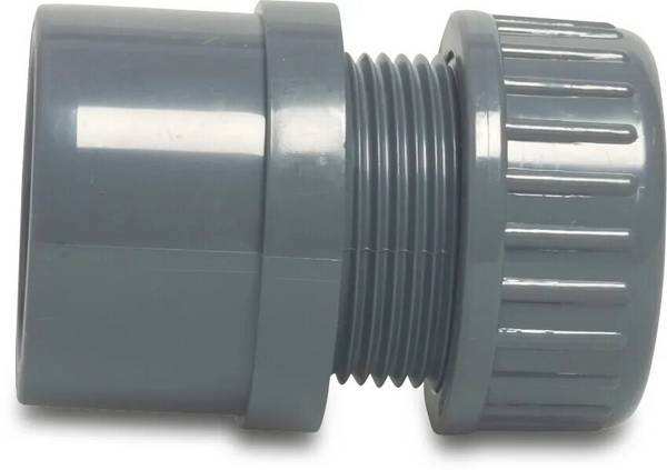 VDL Reparaturkupplung PVC-U 110/90 mm x 75 mm Klebemuffe/Klebestutzen x Klemm 10bar Grau Typ