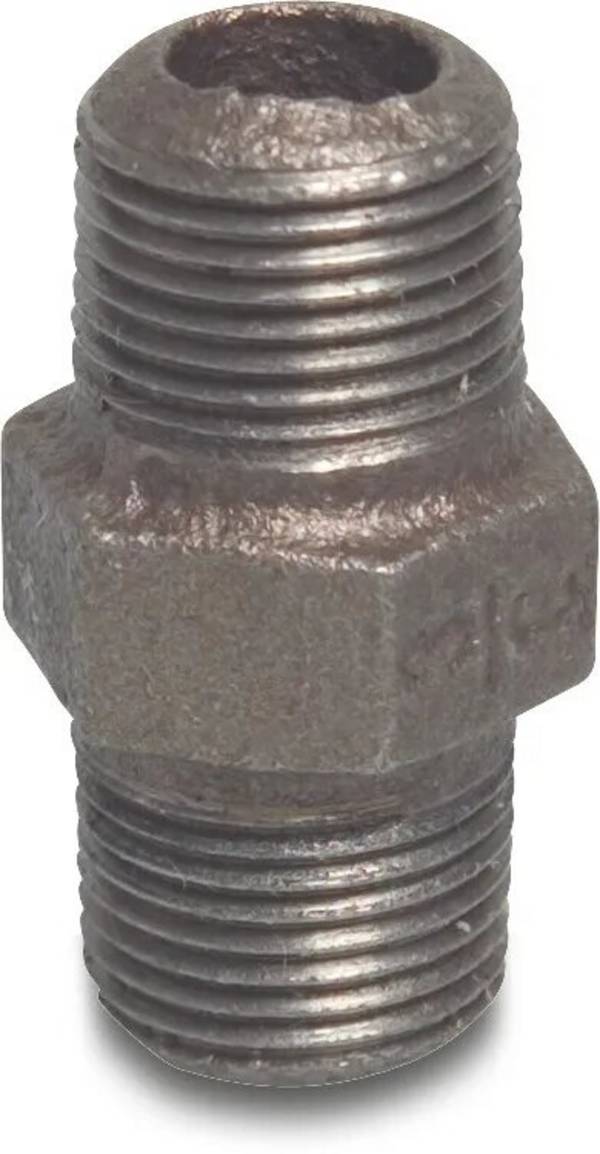 Profec Nr. 280 Nippel Gusseisen Schwarz 1" Außengewinde 25bar