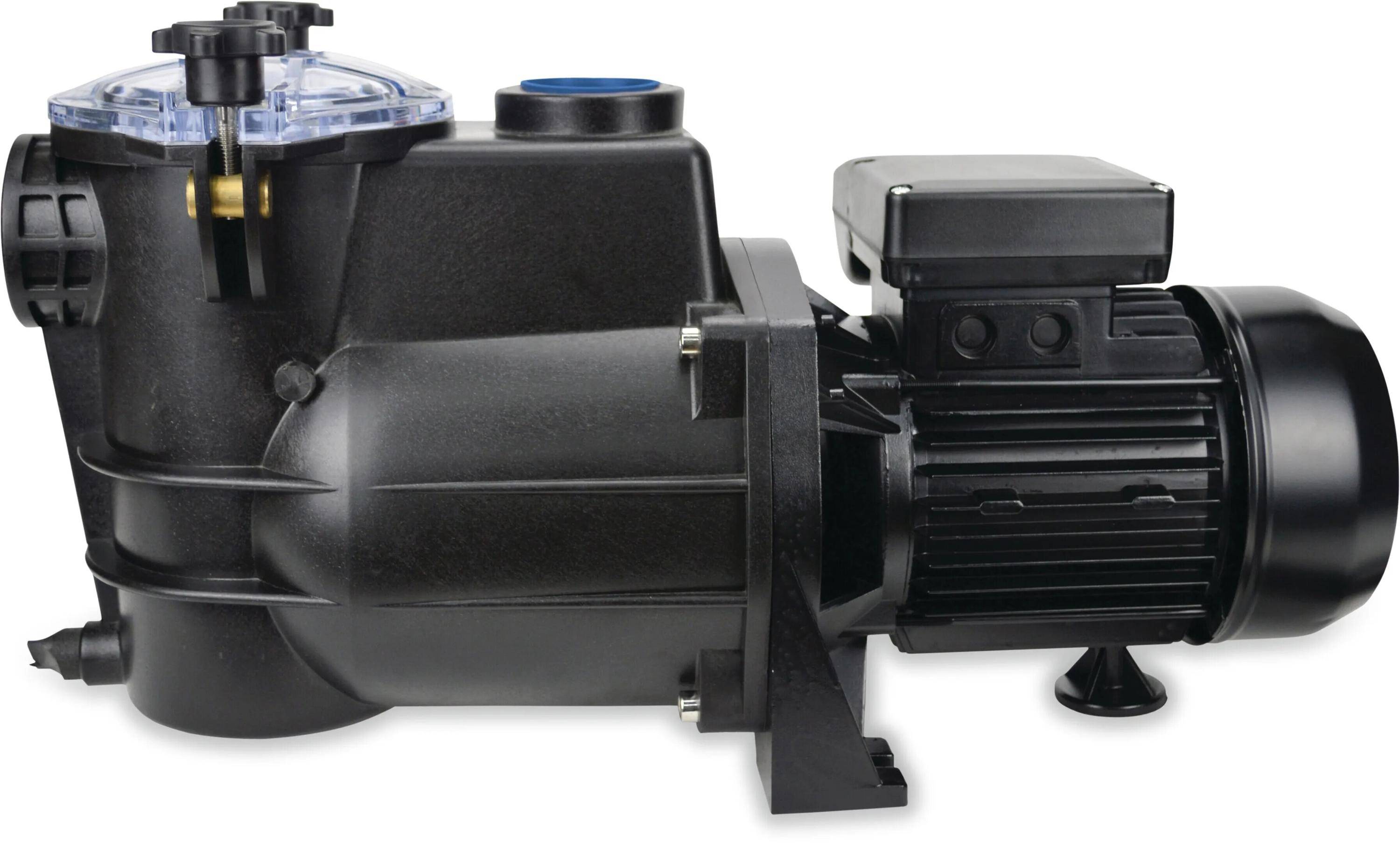 PSH Schwimmbadpumpe Polypropylen 1 1/2" Innengewinde 1,9A 400VAC Schwarz Typ Mini-1