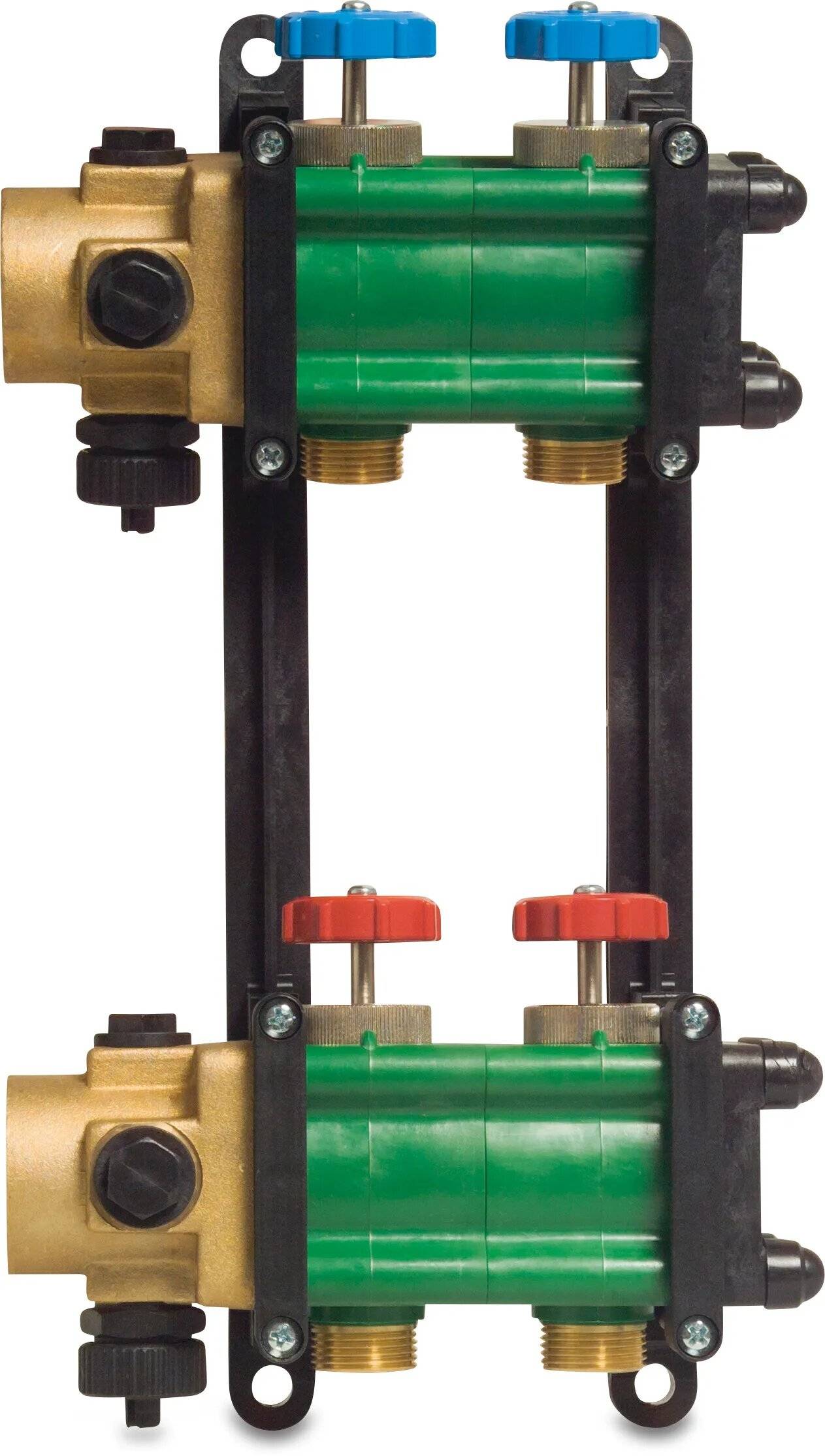Verteilerstück 5/4" Kunststoff 3/4" Außengewinde Grün Typ Geotherm-0