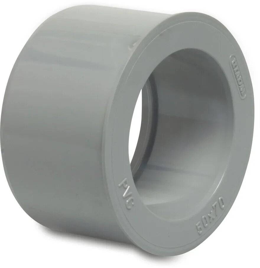 Reduzierstück PVC-U 50 mm x 80 mm Klebemuffe x Stutzen