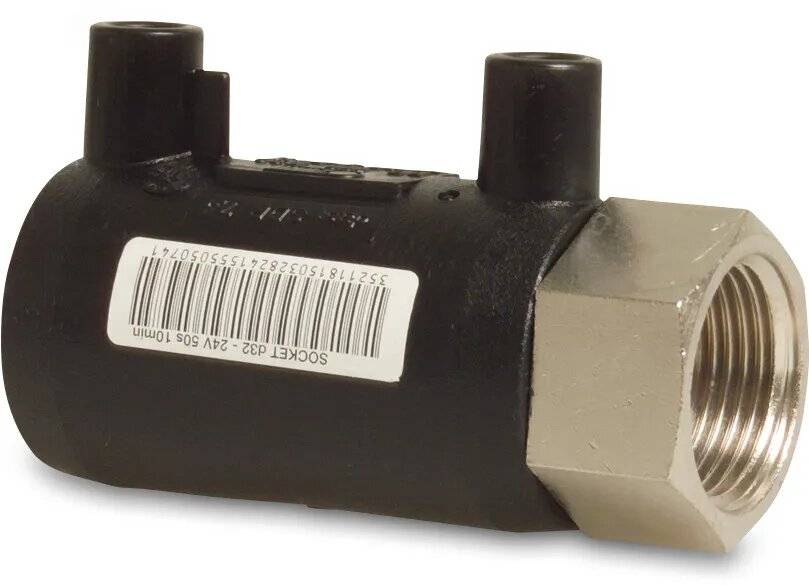 Profec Übergangsadapter PE100/Messing Vernickelt 25 mm x 3/4" Elektroschweißmuffe x Innengewinde-0