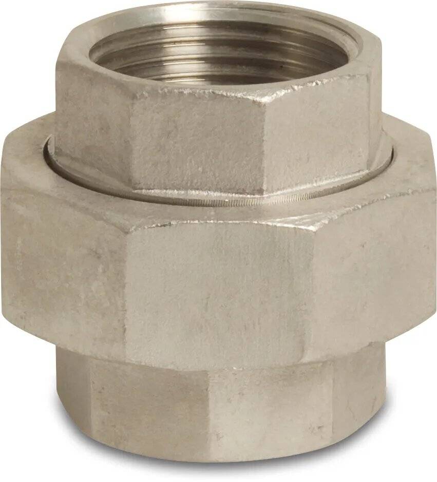 Nr. 340 Verschraubung Edelstahl 316 1/2" Innengewinde Typ Konisch-0
