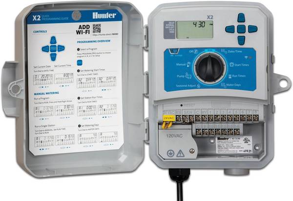 Hunter Steuergerät 24VAC Blau/Weiß Typ X2 Outdoor 1401e 14
