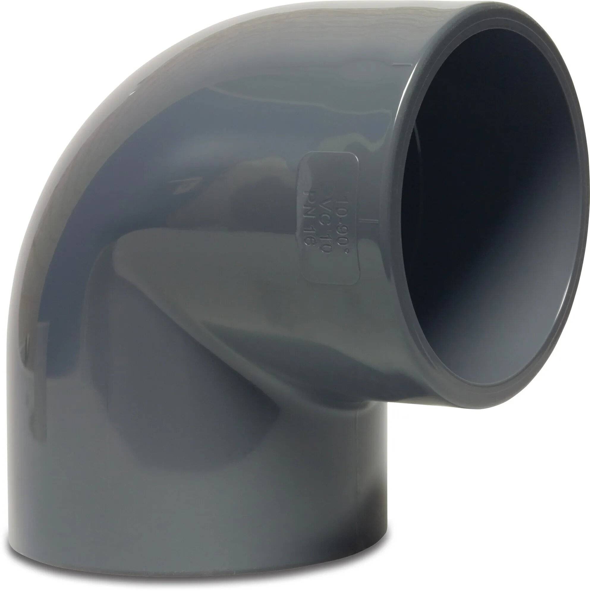 Profec Winkel 90° PVC-U 75 mm Klebemuffe 16bar-0
