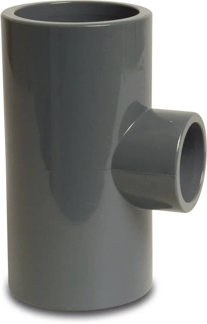 Profec Reduzier T-Stück 90° PVC-U 50 mm x 25 mm x 50 mm Klebemuffe 16bar-0
