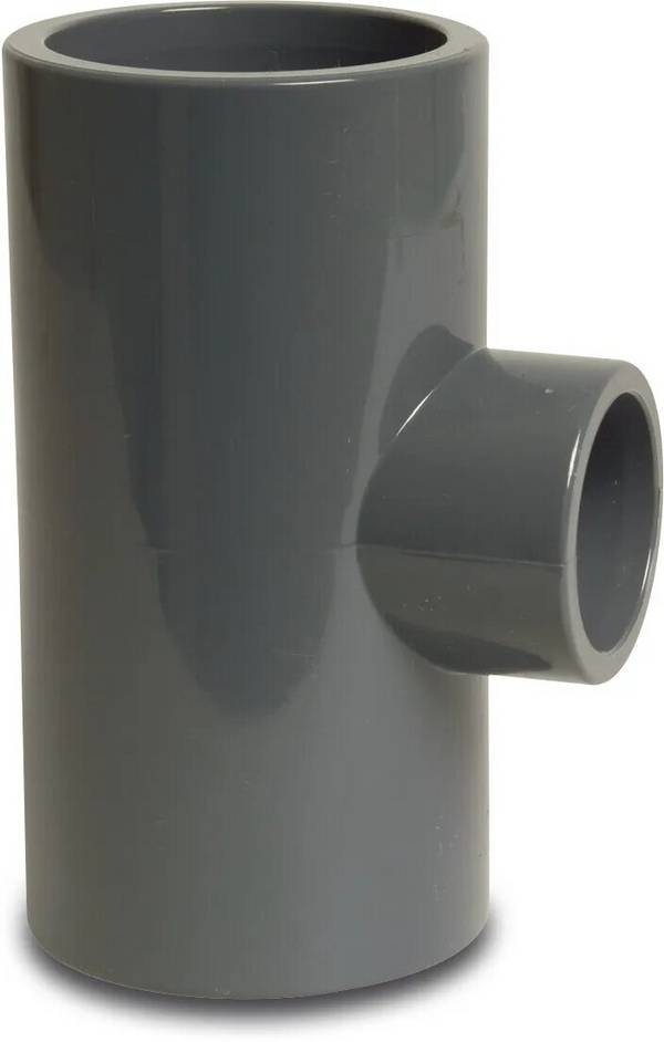 Profec Reduzier T-Stück 90° PVC-U 50 mm x 25 mm x 50 mm Klebemuffe 16bar