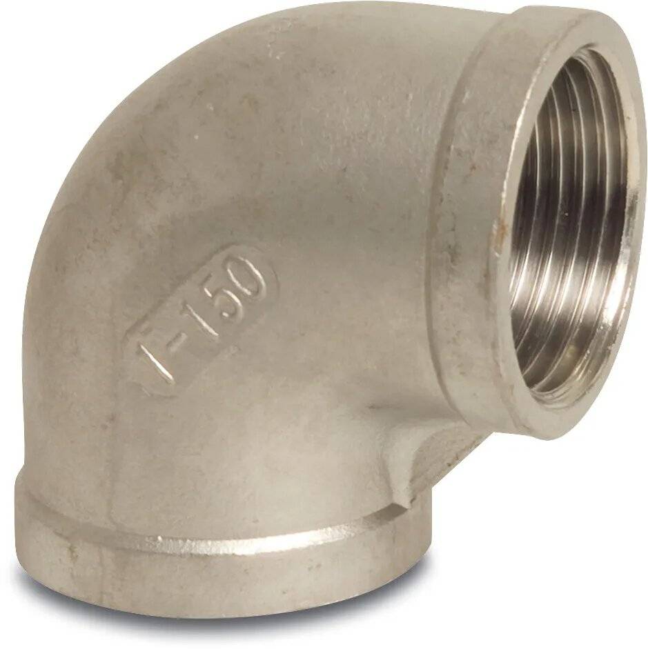 Profec Nr. 90 Winkel 90° Edelstahl 316 1/2" Innengewinde