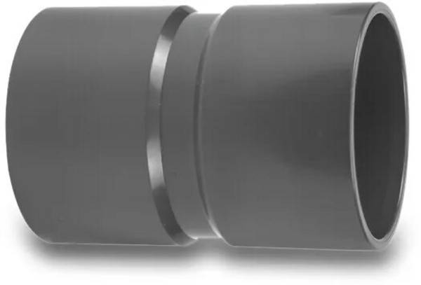 VDL Muffe PVC-U 355 mm Klebemuffe 6bar Grau Typ aus Rohr