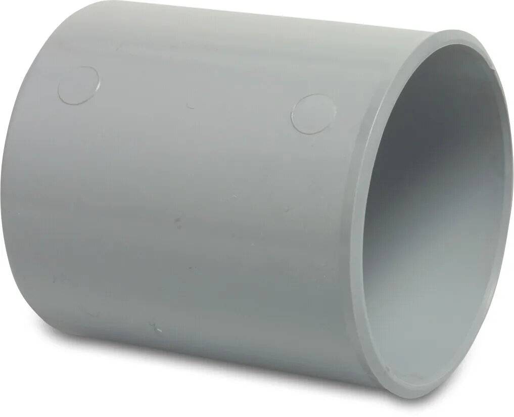 Reparaturmuffe PVC-U 50 mm Klebemuffe Grau