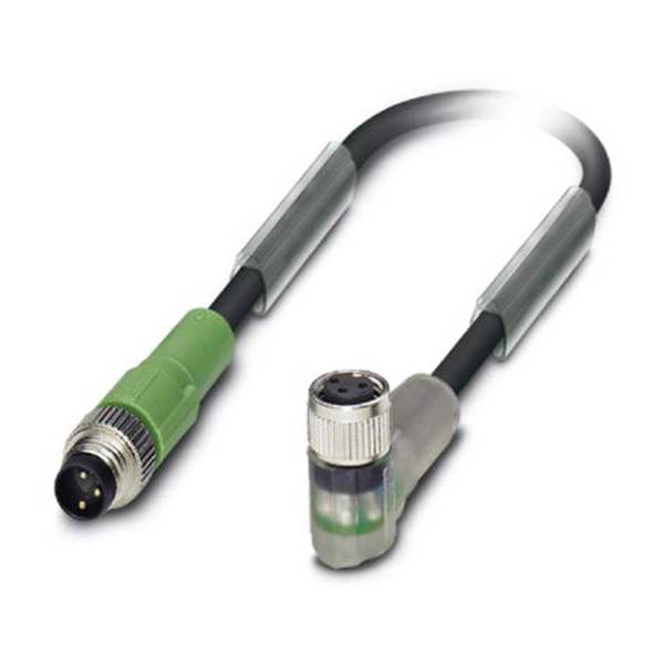 Phoenix Contact M8/M8 Verbindungsleitung mit LED 1xStift/1xBuchse gerade/gewink. 3/3-pol. A-Kodie