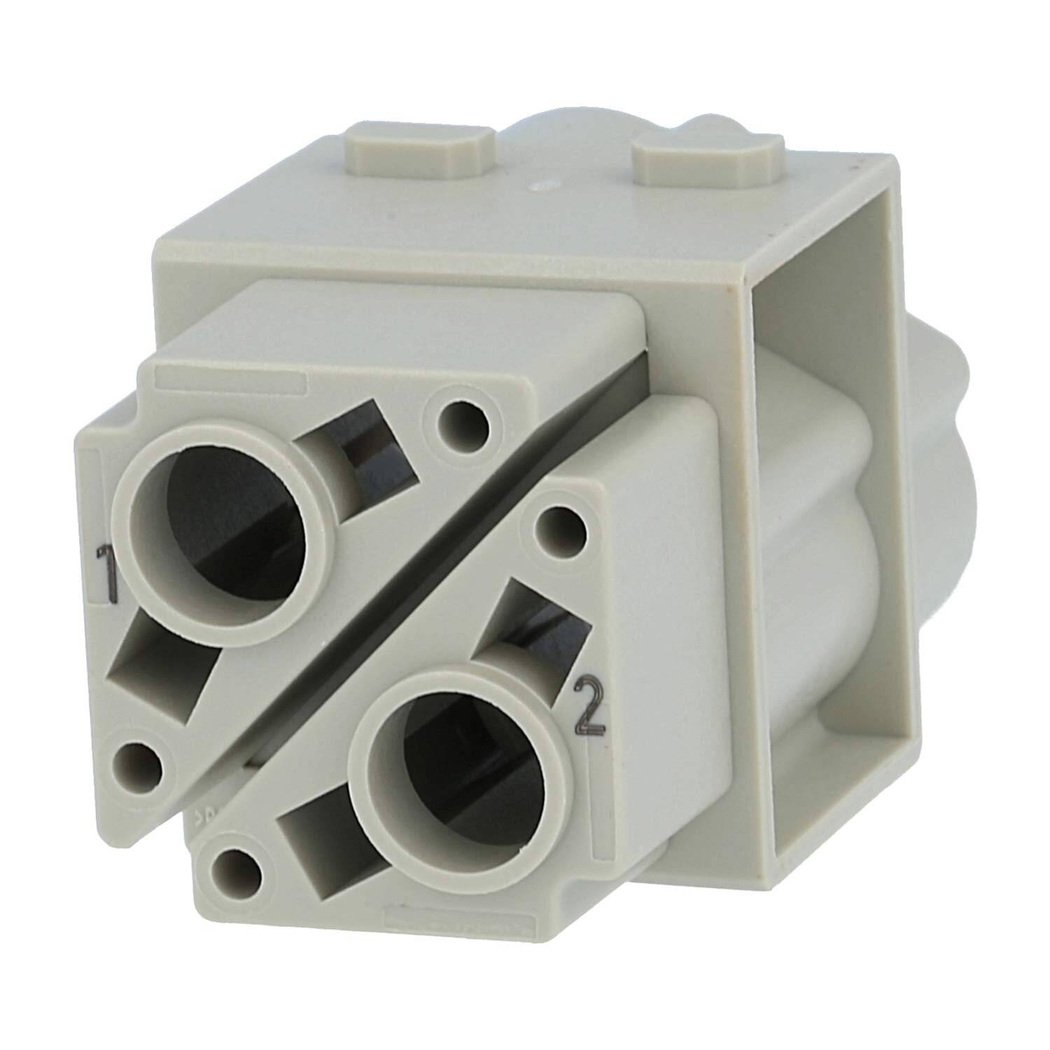 HARTING Han 100 Ampere Modul Buchseneinsatz (F) Crimpanschluss, 2-polig 1000V, 100A - 1 Stück-0