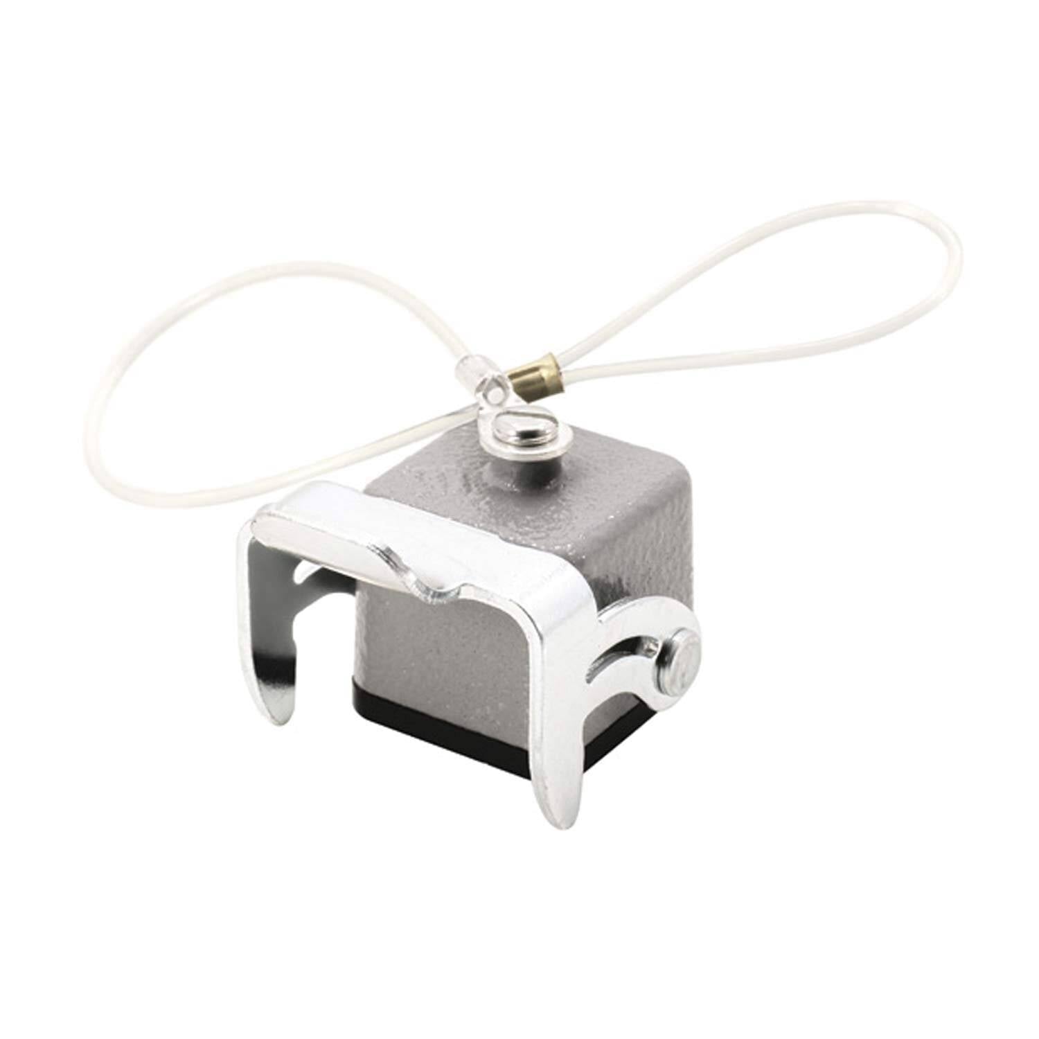 HARTING Schutzkappe 3A Metall mit 1 Bügel für Oberteil Verliersicherung mit großer Schlaufe mit m
