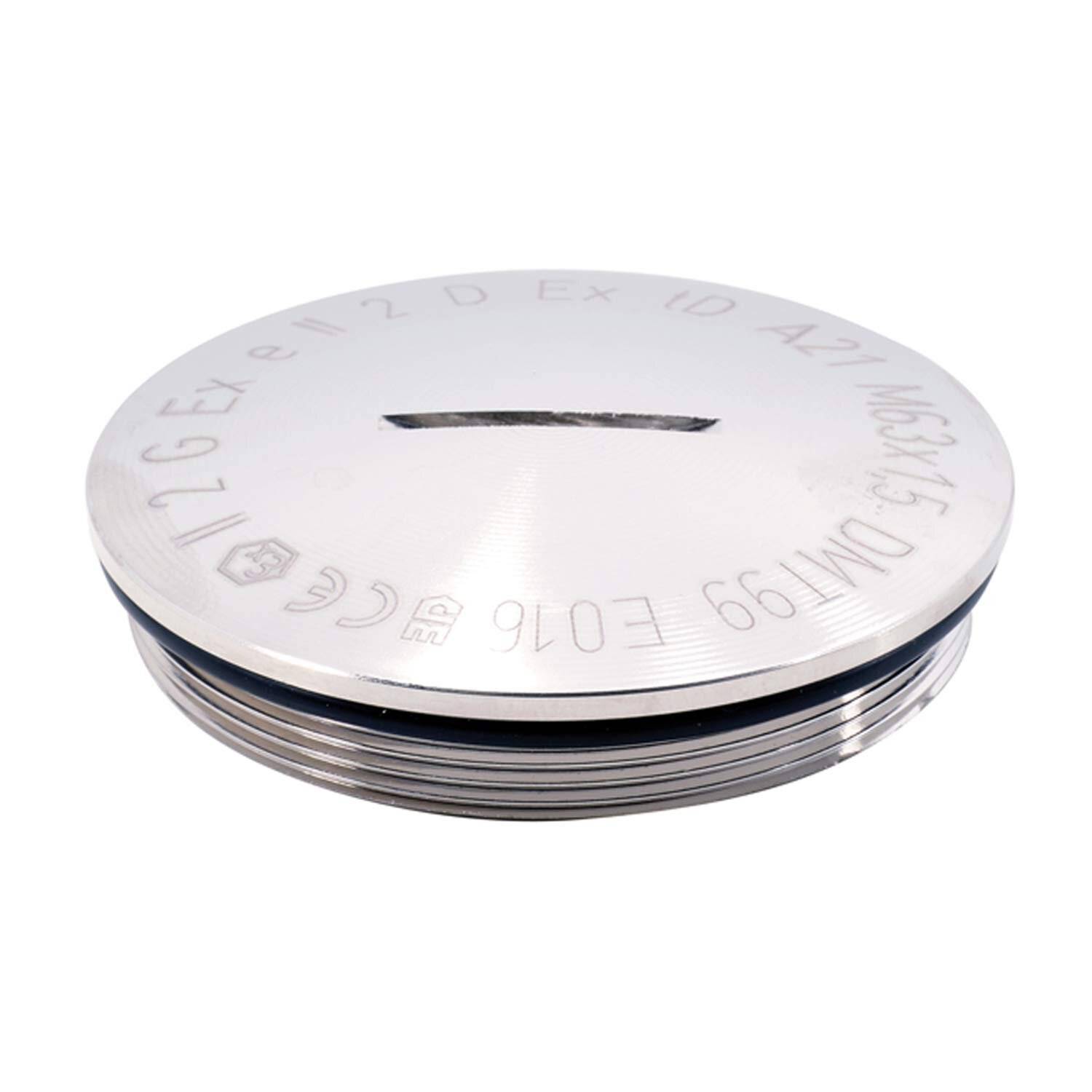 Stecker Express V102-1063-03-EX, ATEX-Blindstopfen M63x1,5 MBR-M63-ATEX rund-1