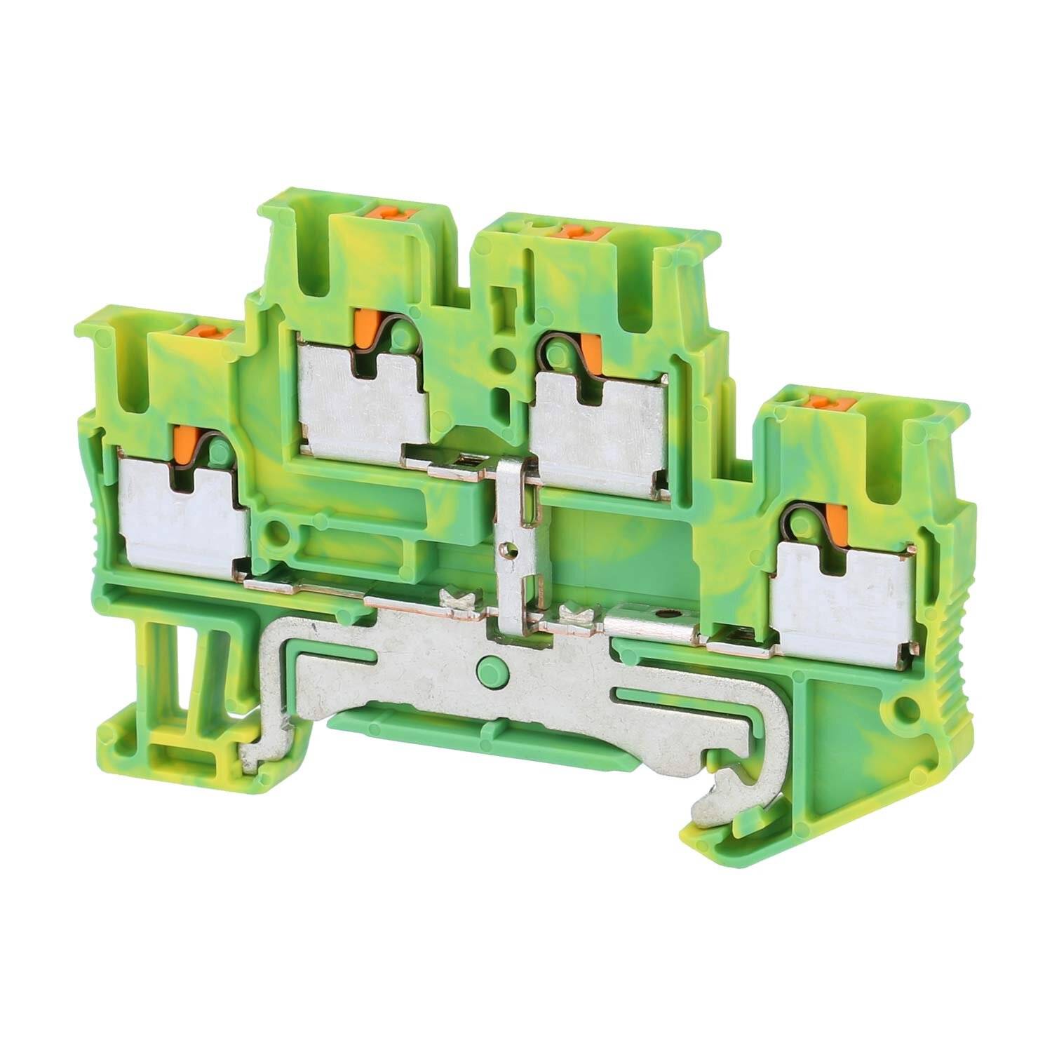 Phoenix Contact Schutzleiter-Doppelstockklemme PTTB 2,5 PE Push-In-Anschluss Querschnitt starr-0