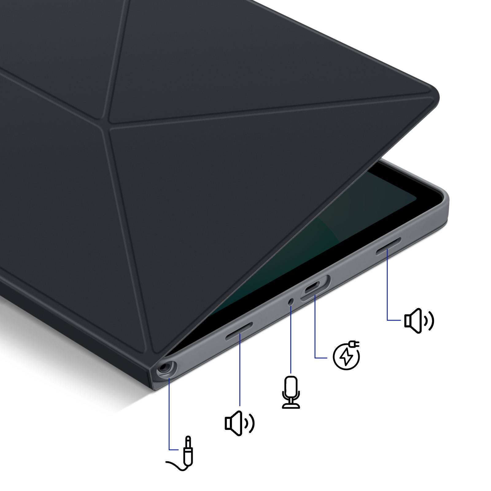 Samsung EF-BX230 Book Cover für Galaxy Tab A11+, schwarz-3