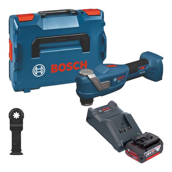 Bosch GOP 18V-30 Akku Multifunktionswerkzeug 18 V Starlock Plus Brushless + 1x Akku 4,0 Ah + Ladegerät + L-Boxx