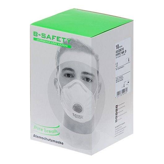 Atemschutzmaske Pure Breath mit Ausatemventil, FFP2, 10 Stück/VE-1