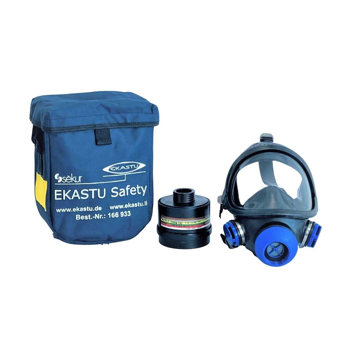 EKASTU Safety Atemschutz Katastrophen-Set BASIC inkl. Maskentrage- und Aufbewahrungstasche-0