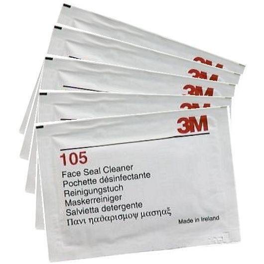 3M Reinigungstuch für Atemschutzmasken, 5 Stück einzeln verpackt-0