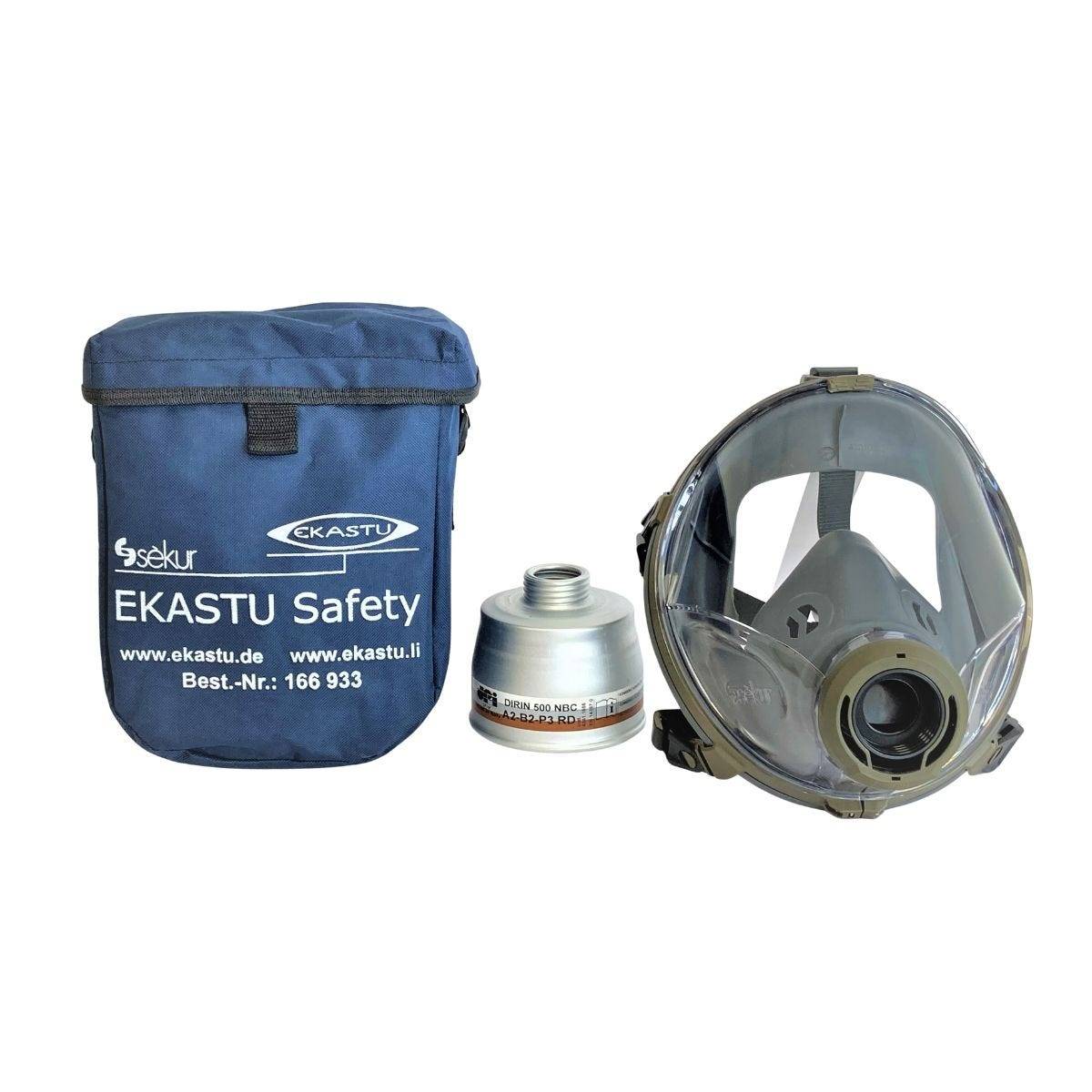 EKASTU Safety Atemschutz Katastrophen-Set STANDARD inkl. Maskentrage- und Aufbewahrungstasche-0