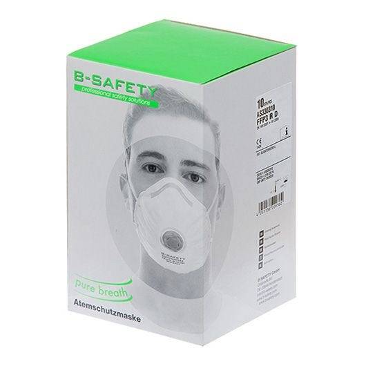 Atemschutzmaske Pure Breath mit Ausatemventil, FFP3, 10 Stück/VE-1