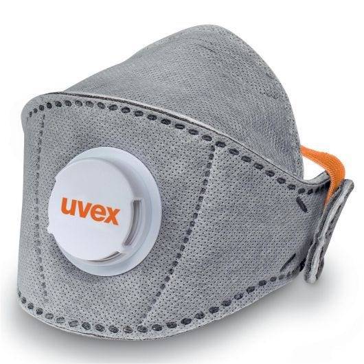 uvex silv-Air premium 5220+ Atemschutzmaske FFP2 NR D, mit Ventil u. Aktivkohlefilter, 15 Stück/Box-0