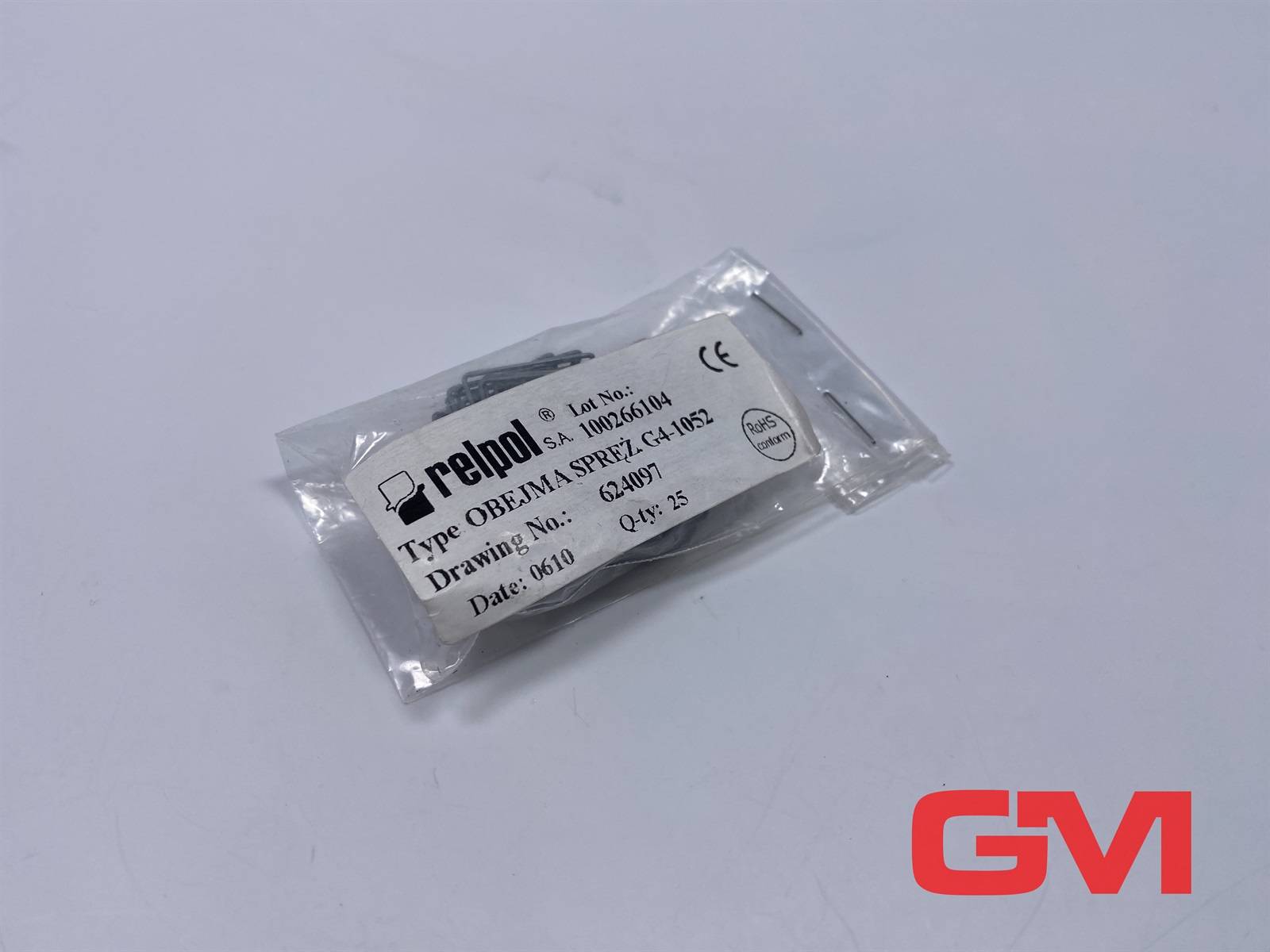 Relpol VE 25x Relpol Federklemme G4-1052 spring clip 624097 für GZT2 GZT4 GZM2 GZM4 VE 25x Relpol Federklemme G4-1052 sp-0