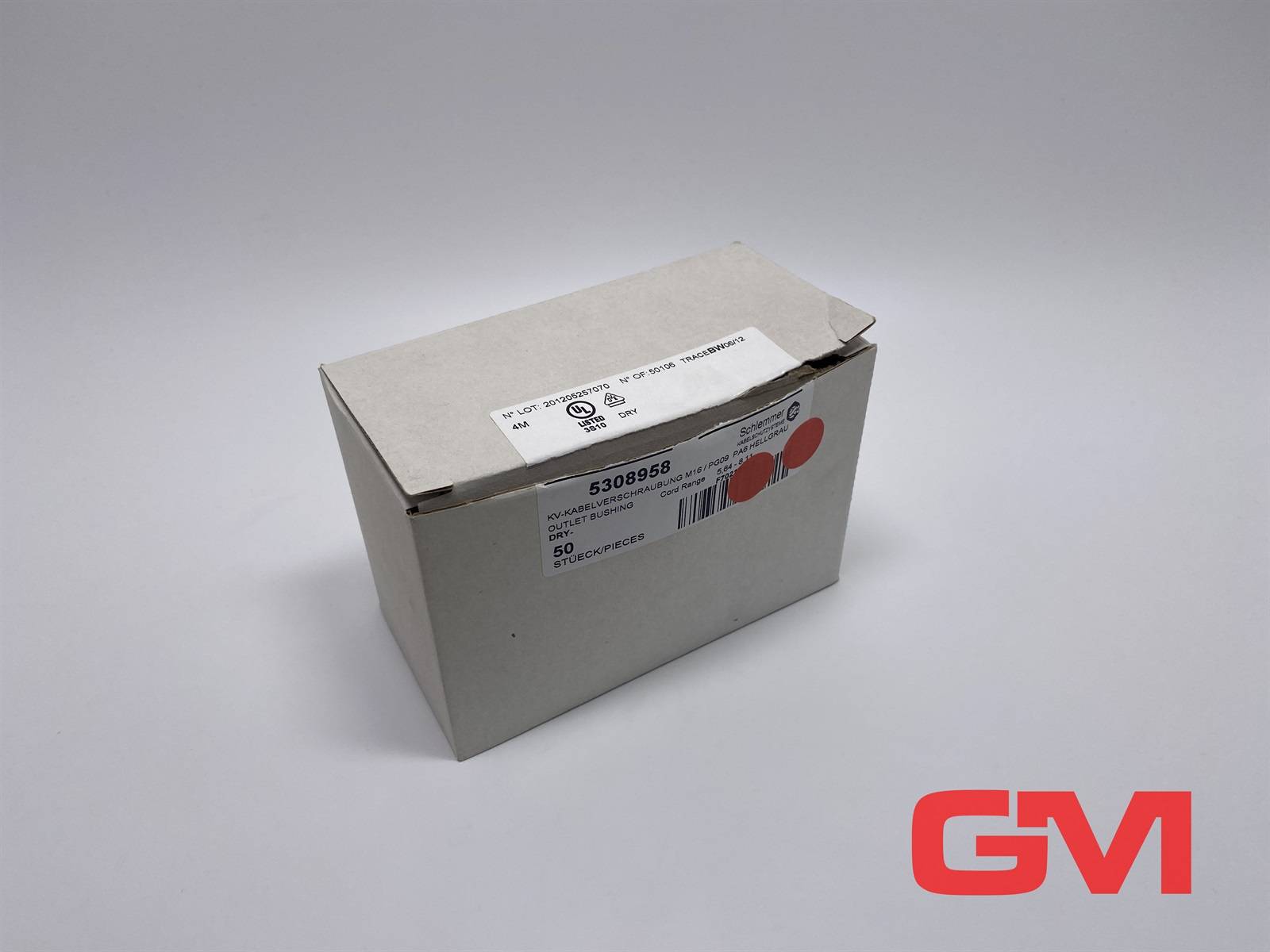 SCHLEMMER VE 50x Schlemmer Kabelverschraubung M16/PG09 F7021650 outlet bushing 5308958 VE 50x Schlemmer Kabelverschraubu-0