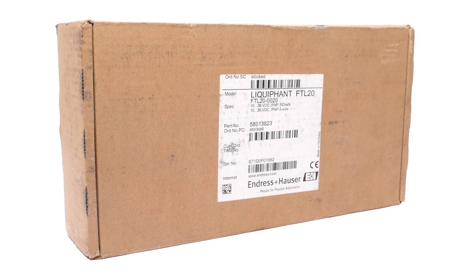 Endress+Hauser Endress+Hauser Liquiphant FTL20 Füllstandgrenzschalter | 58013823 | FTL20-0020 Endress+Hauser Liquiphant-2