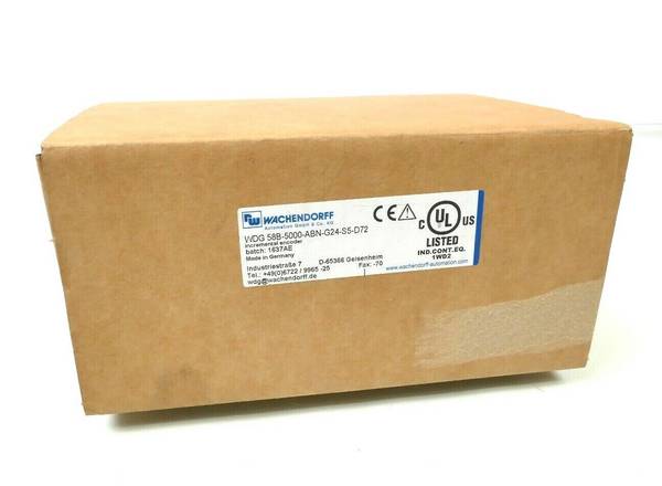 WACHENDORFF Wachendorff Incremental Encoder | WDG 58B-5000-ABN-G24-S5-D72 Wachendorff Incremental Encoder | WDG 58B-5000