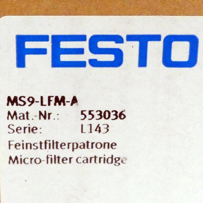 FESTO Feinstfilterpatrone 553036 (MS9-LFM-A)-2