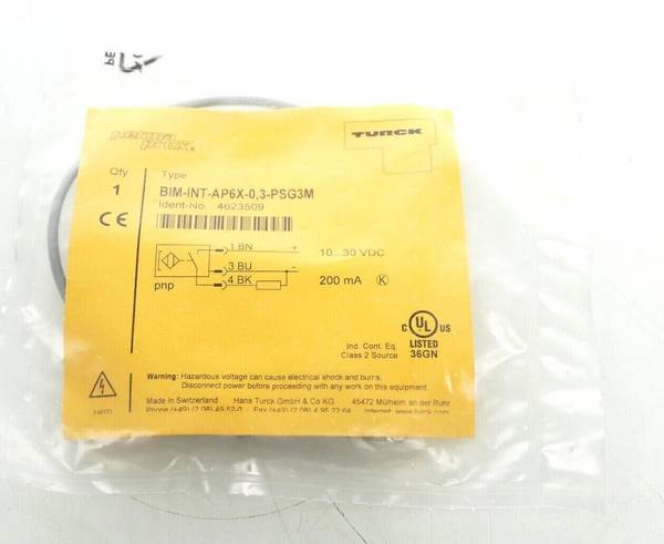 Turck Turck Magnetsensor BIM-INT-AP6X-0,3-PSG3M | 4623509 Turck Magnetsensor BIM-INT-AP6X-0,3-PSG3M | 4623509