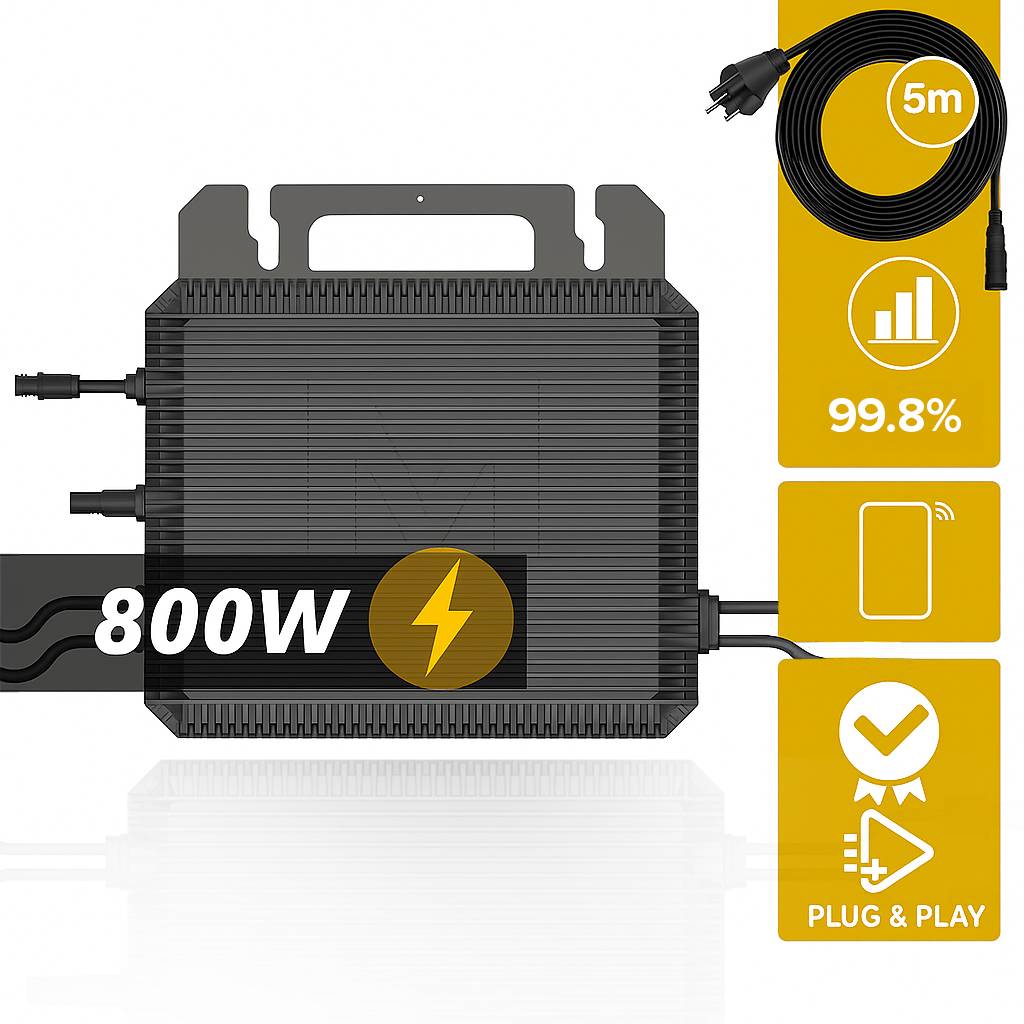 Balkonkraftwerk 2000 / 800 Watt mit Marstek B2500-D 4.48 kWh Solarspeicher, BIFAZIAL FULLBLACK komplett Steckdose-1