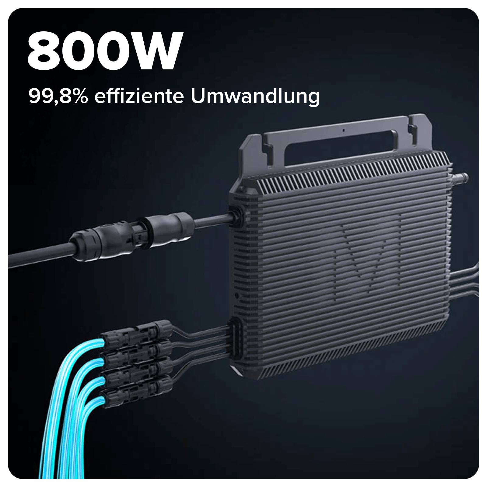 Balkonkraftwerk 2000 / 800 Watt mit Marstek B2500-D 4.48 kWh Solarspeicher, BIFAZIAL FULLBLACK komplett Steckdose-2