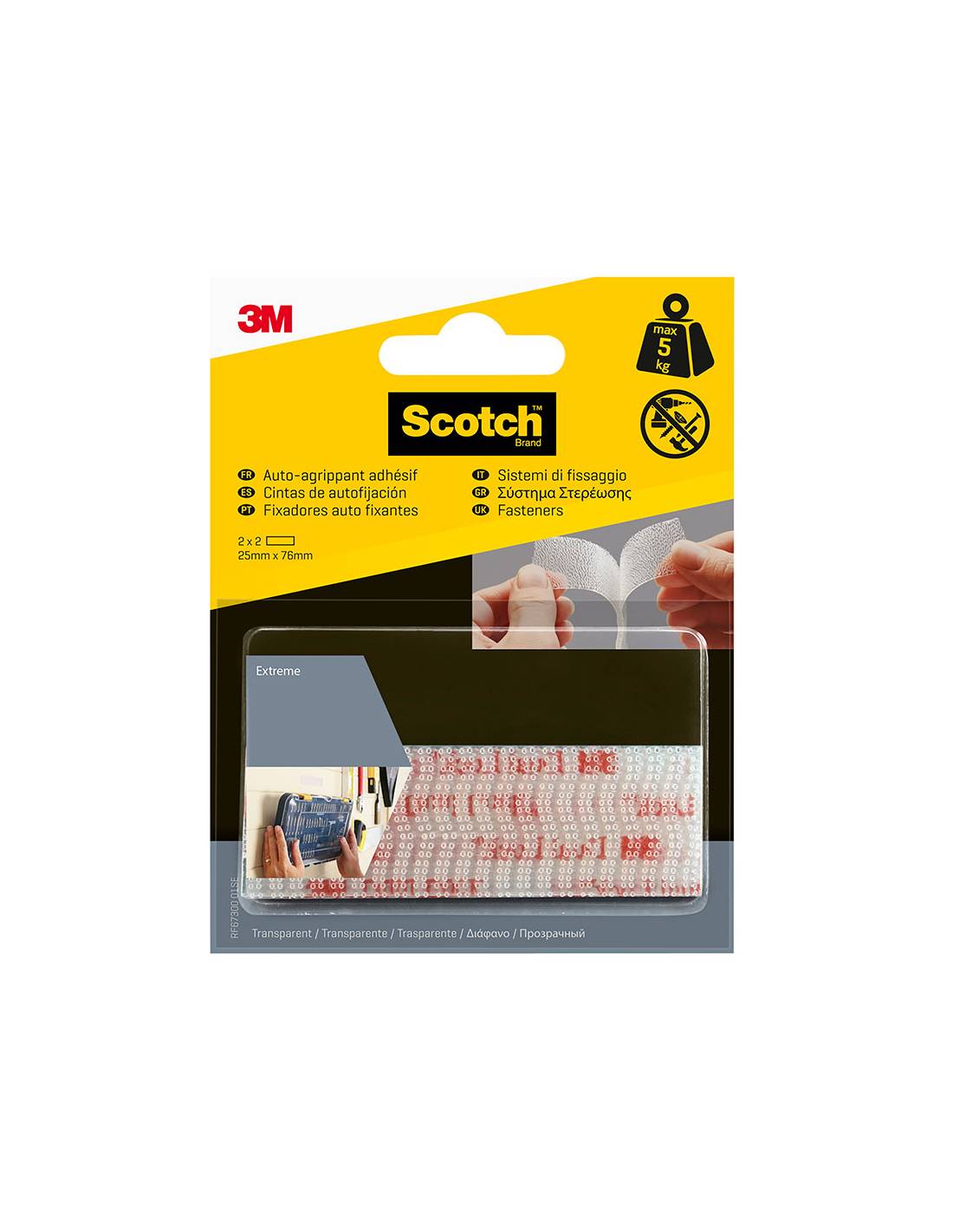 3M - Klettstreifen Extreme Fastener weiss 4 St.-0