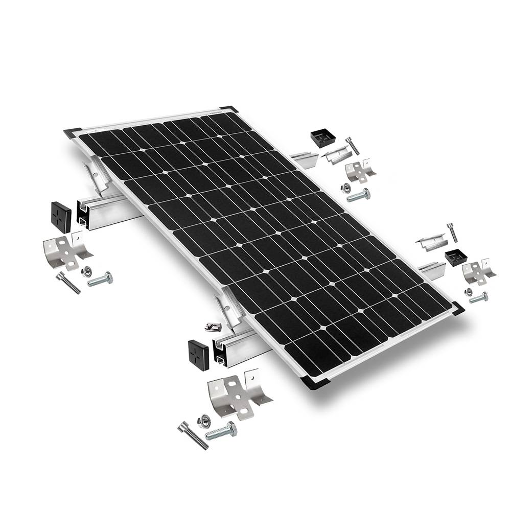 Befestigungskit mit Trapezklemmen für Blechdach 1 Solarpanel Rahmenhöhe 40mm-0