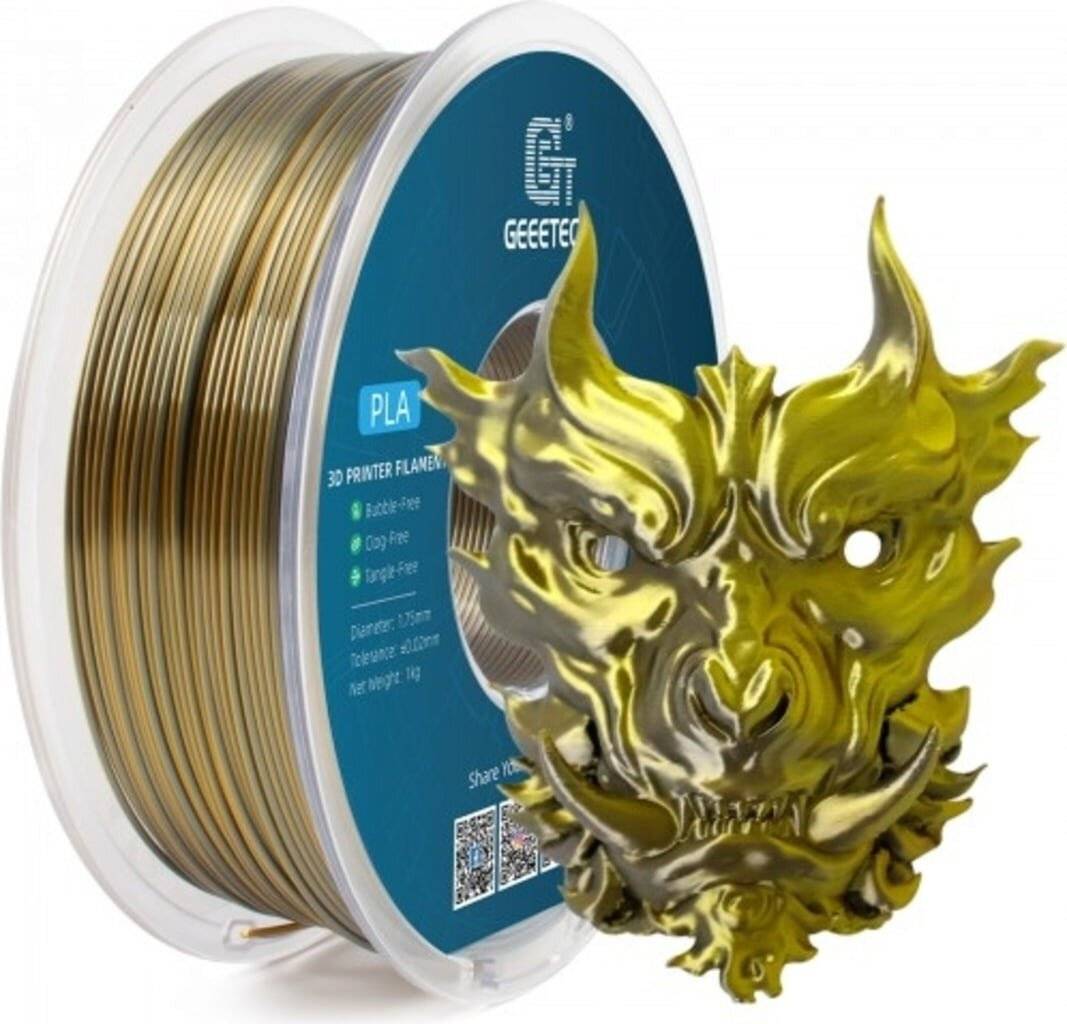 GEEETECH PLA Silk Dual Gold+Silver, 1,75 mm / 1000 g-0