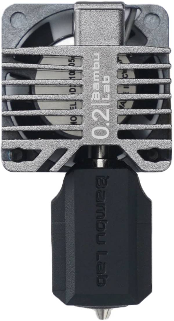 Bambu Lab Complete Hotend - P1 Serie, 0,2 mm - Stainless Steel