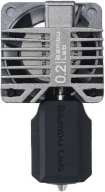 Bambu Lab Complete Hotend - P1 Serie, 0,2 mm - Stainless Steel