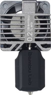 Bambu Lab Complete Hotend - X1C, 0,2 mm - Stainless Steel