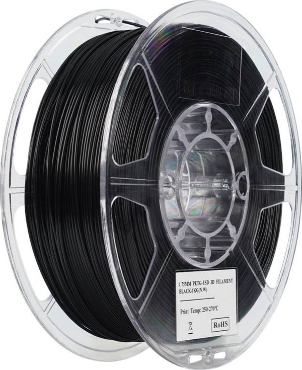 eSUN PETG-ESD Black, 1,75 mm / 1000 g