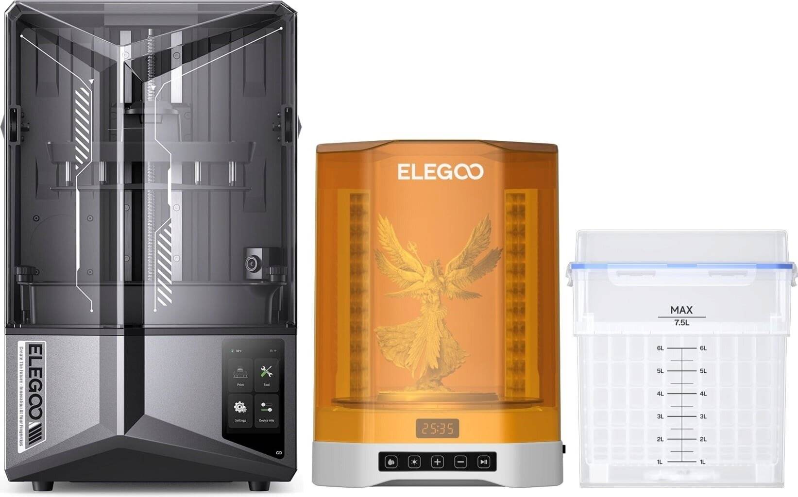 Elegoo Saturn 4 Ultra Bundle, 12K Resin-Drucker mit Mercury Plus V3.0 Station-0