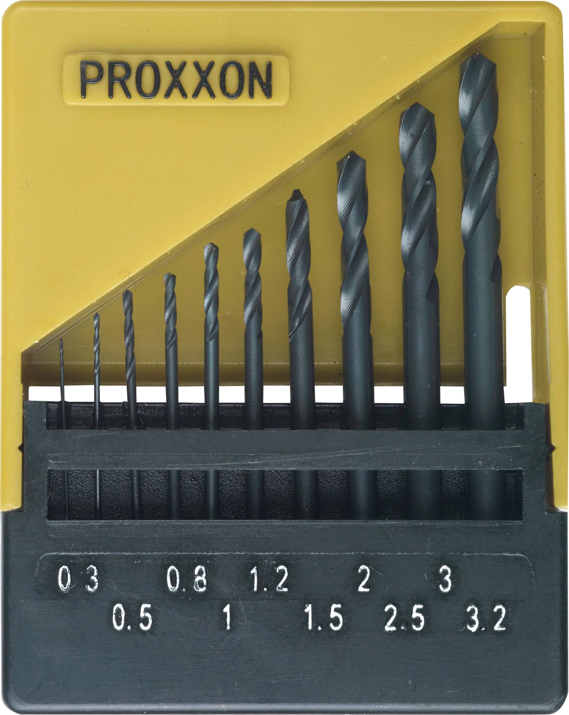 Proxxon 28874 HSS Spiralbohrersatz 0,3 bis 3,2 mm (10-teilig)-2